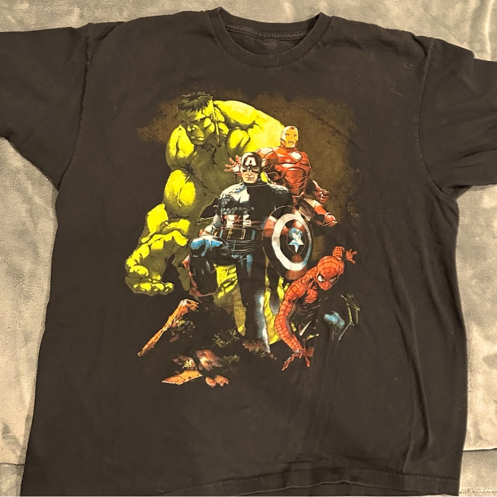 Marvel comics. Avengers. Spider-Man, the hulk, Captain America, Iron Man.